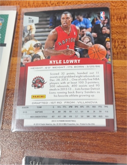 2013-14 Panini #118 Kyle Lowry — front