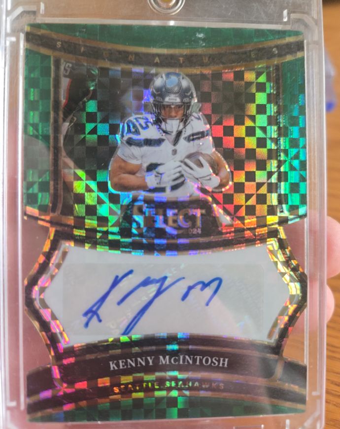 2024 Panini Select Signatures #SP-KMH Kenny McIntosh — front