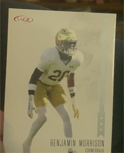 2025 SAGE High Series #189 Benjamin Morrison — front