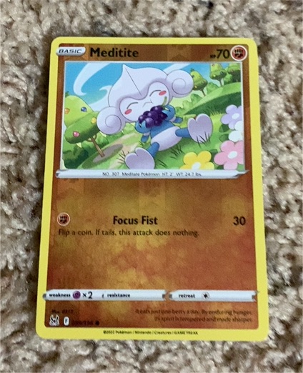 2022 Pokémon Lost Origin #099 Meditite — front