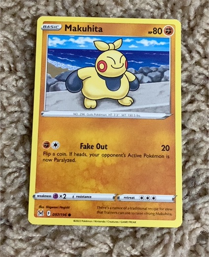 2022 Pokémon Lost Origin #097 Makuhita — front