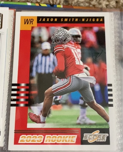 2023 Panini Score #8 Jaxon Smith-Njigba — front