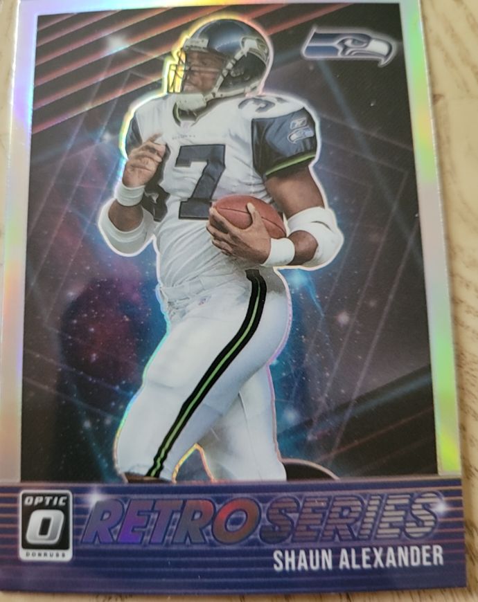 2021 Donruss Optic #RS-SA Shaun Alexander Retro Series — front