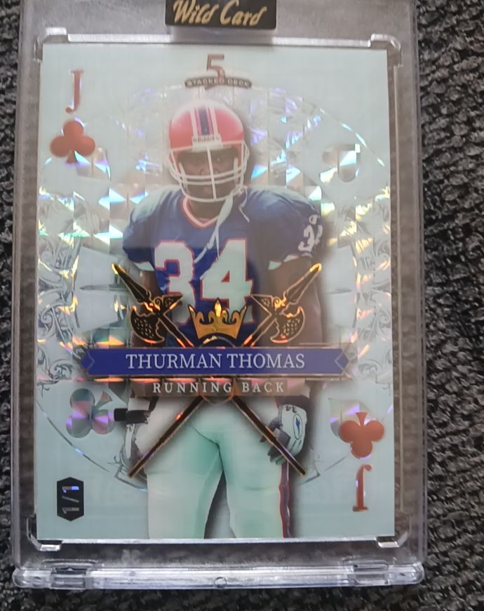 2024 Wild Card 5 Card Draw Stacked Deck Thurman Thomas #Jc — front
