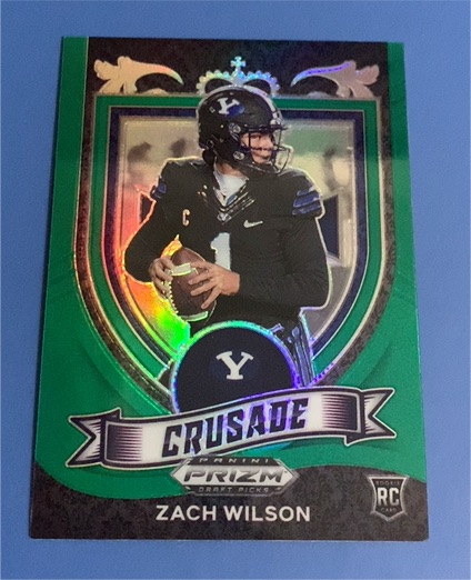 2021 Panini Prizm Draft Picks Crusade #168 Zach Wilson — front