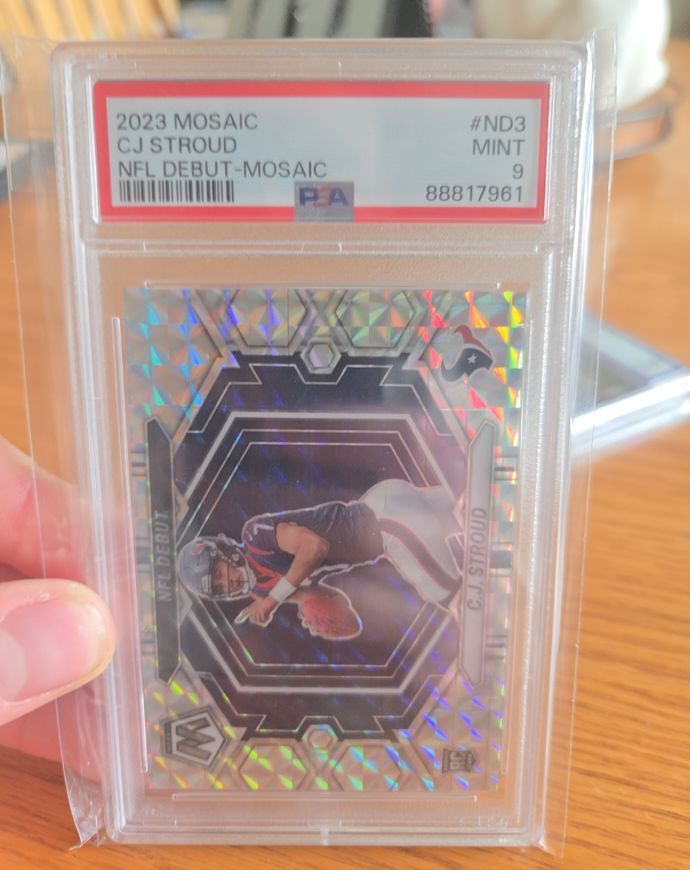 2023 Panini Mosaic #ND3 CJ Stroud NFL Debut Mosaic — front