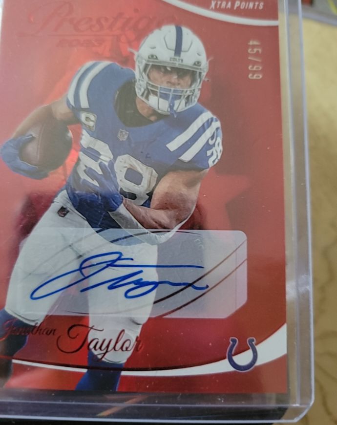 2023 Panini Prestige Xtra Points Red #127 Jonathan Taylor — front