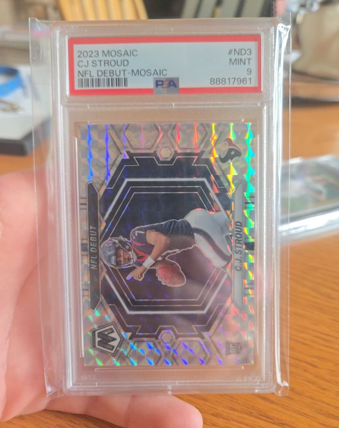 2023 Panini Mosaic #ND3 CJ Stroud NFL Debut Mosaic — front