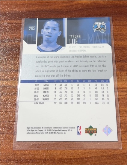 2003-04 Upper Deck #205 Tyronn Lue — front