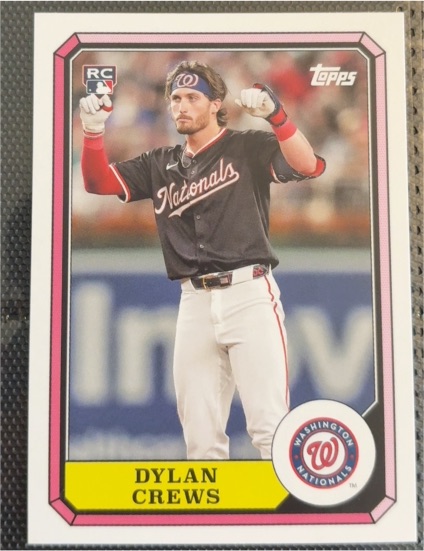 2025 Topps Archives 1987 Boardwalk & Baseball #87BB-4 Dylan Crews — front