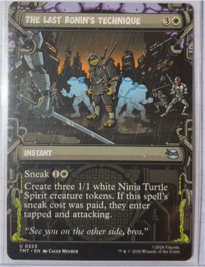 2026 Magic: The Gathering #223 The Last Ronin's Technique — front