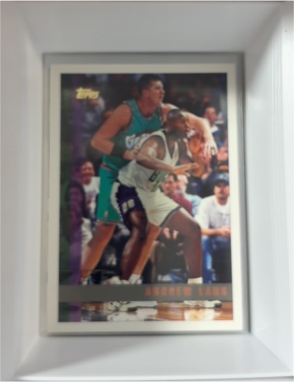 1997-98 Topps #35 Andrew Lang Milwaukee Bucks — front