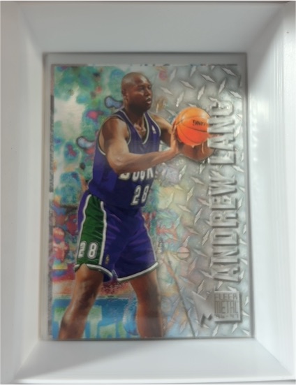 1996-97 Fleer Metal #188 Andrew Lang Milwaukee Bucks — front