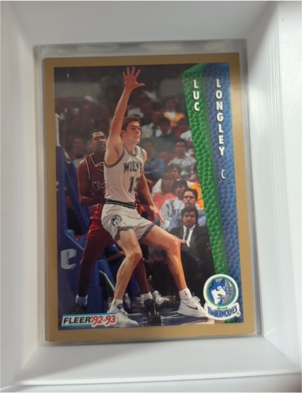 1992-93 Fleer #134 Luc Longley — front