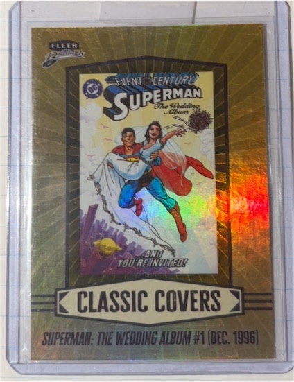 2025 Fleer Brilliants Superman Classic Covers #CC-12 Superman: The Wedding Album #1 — front