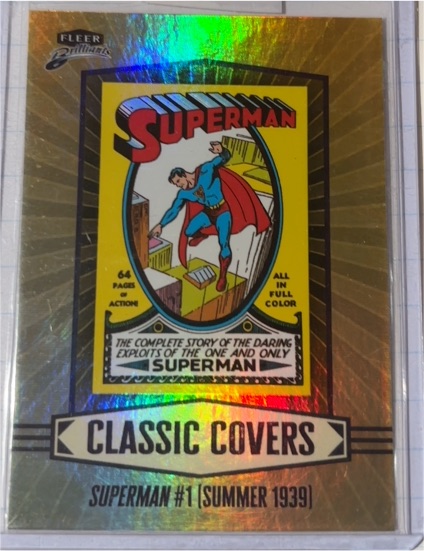 2025 Fleer Brilliants Superman Classic Covers #CC-2 Superman #1 (Summer 1939) — front