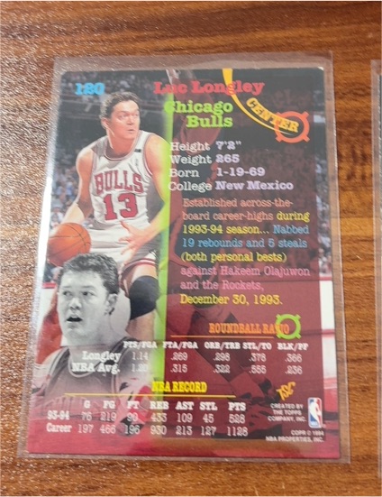 1994-95 Fleer Ultra #28 Luc Longley — front