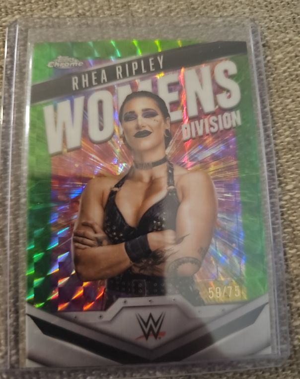 2025 Topps Chrome WWE Women's Division #WD-RHE Rhea Ripley — front