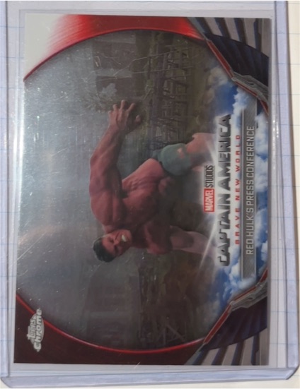 2025 Topps Chrome Marvel Studios Captain America #BNW-22 Red Hulk — front