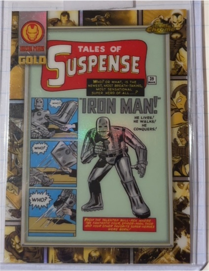 2025 Topps Chrome Marvel - Iron Man Gold Tales of Suspense #39 #IM-1 — front