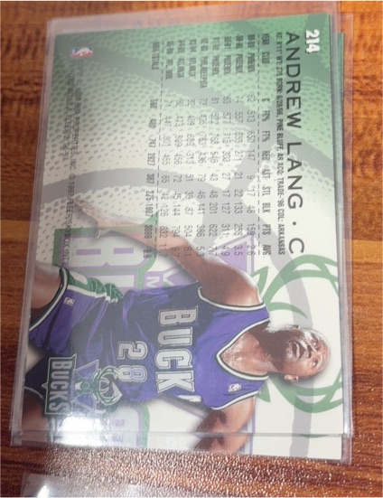 1996-97 Hoops #219 Andrew Lang — front