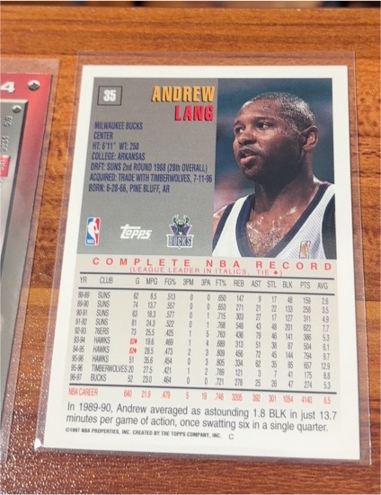 1992-93 Topps #276 Andrew Lang — front