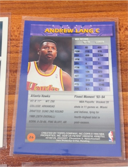 1993-94 Fleer #243 Andrew Lang — front