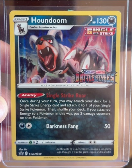 2021 Pokémon Sword & Shield Battle Styles #096 Houndoom — front