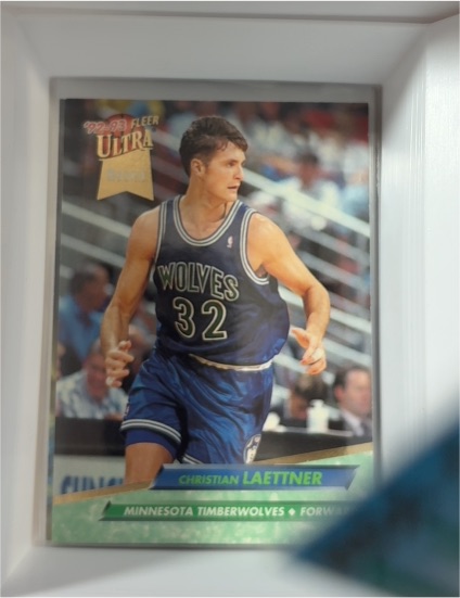 1992-93 Fleer Ultra #304 Christian Laettner Rookie Minnesota Timberwolves — front
