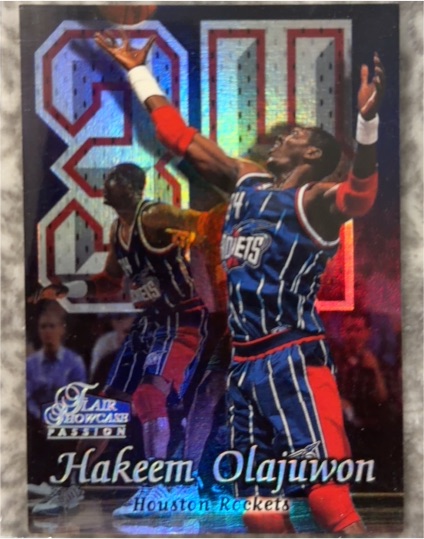 1998-99 Flair Showcase Row 2 #45 Hakeem Olajuwon — front