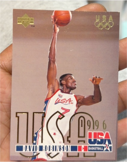 1995-96 Upper Deck #323 David Robinson USA Basketball — front