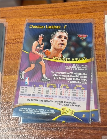 1997-98 Topps Stadium Club #31 Christian Laettner — front
