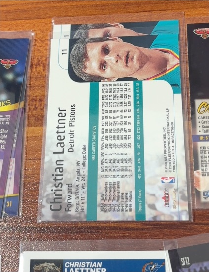 2000 Fleer #1 Christian Laettner — front