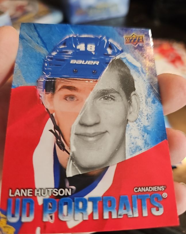 2025-26 Upper Deck Series 2 UD Portraits #P-45 Lane Hutson — front