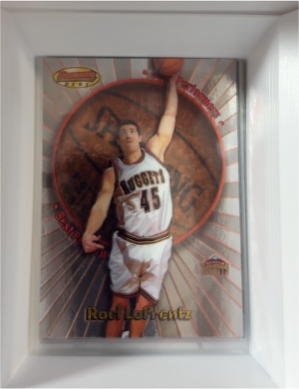 1998-99 Bowman's Best Performers #BP7 Raef LaFrentz — front