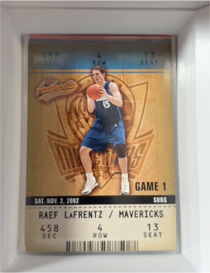 2002-03 Fleer Authentix #75 Raef LaFrentz — front