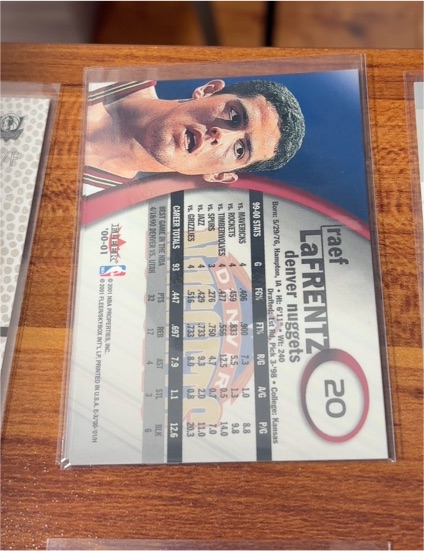 2000-01 Fleer #20 Raef LaFrentz — front