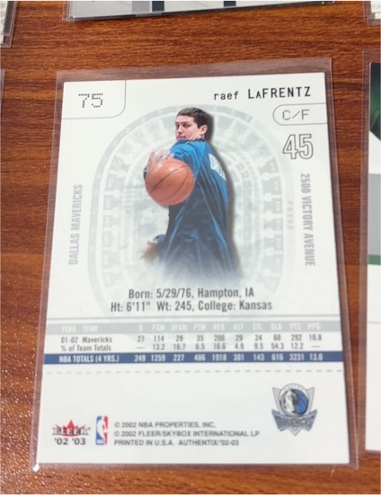 2002-03 Topps #127 Raef LaFrentz — front