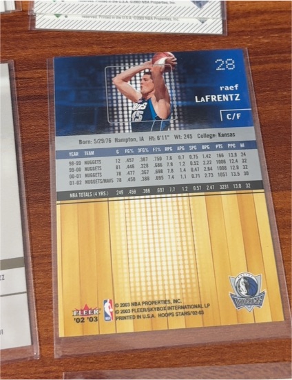 2002-03 Fleer #28 Raef LaFrentz — front