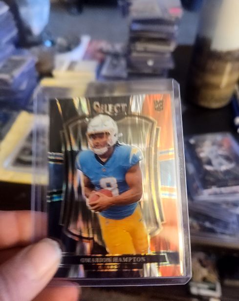 2025 Panini Select Premier Level #102 Omarion Hampton — front
