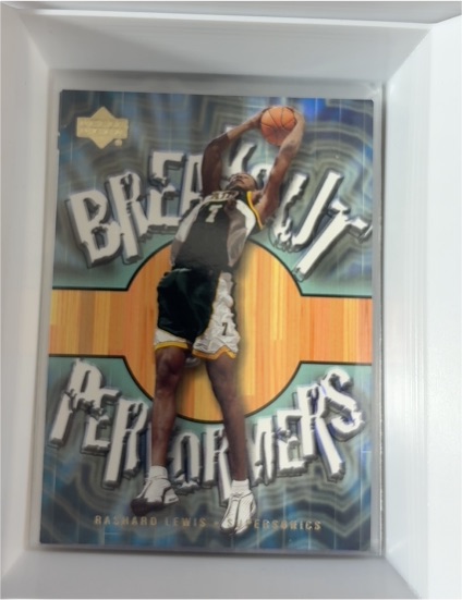 2001-02 Upper Deck Breakout Performers #BP5 Rashard Lewis — front