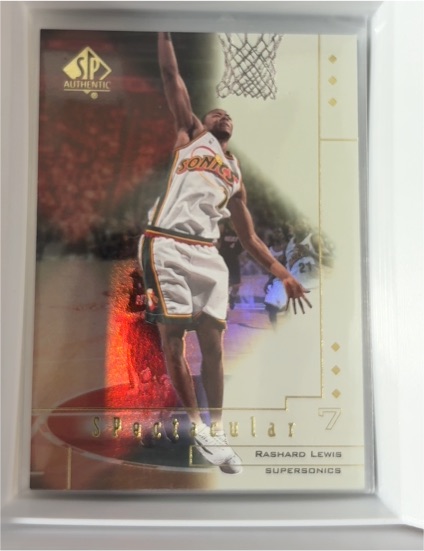 2000-01 SP Authentic Spectacular #SP5 Rashard Lewis — front
