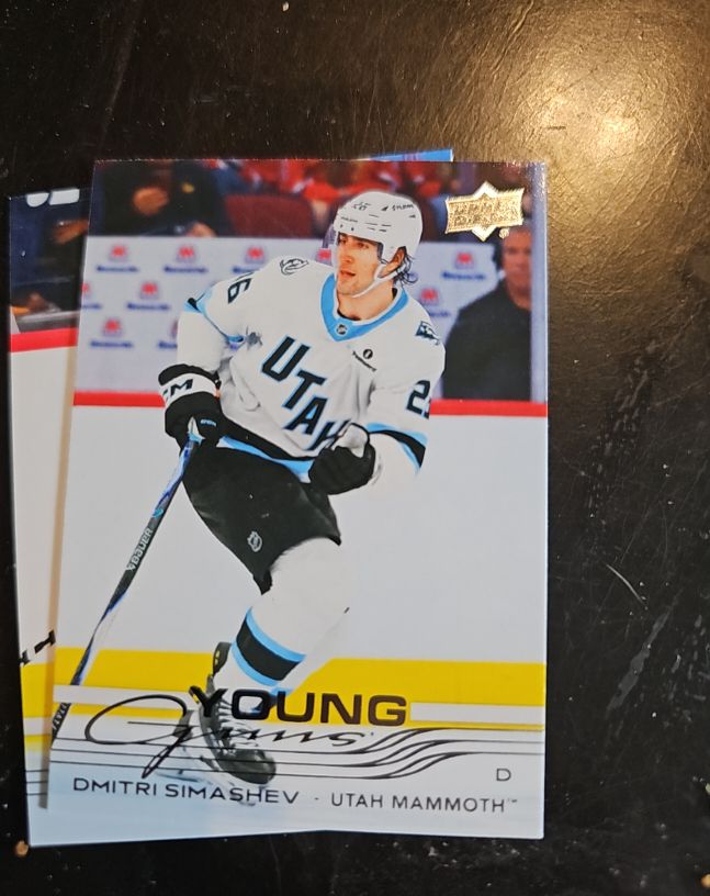 2025-26 Upper Deck Series 2 #470 Dmitri Simashev Young Guns Utah Mammoth — front