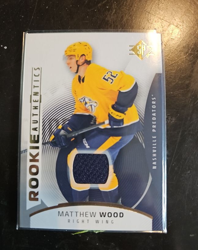 2025-26 Upper Deck SP #124 Matthew Wood Rookie Authentics — front