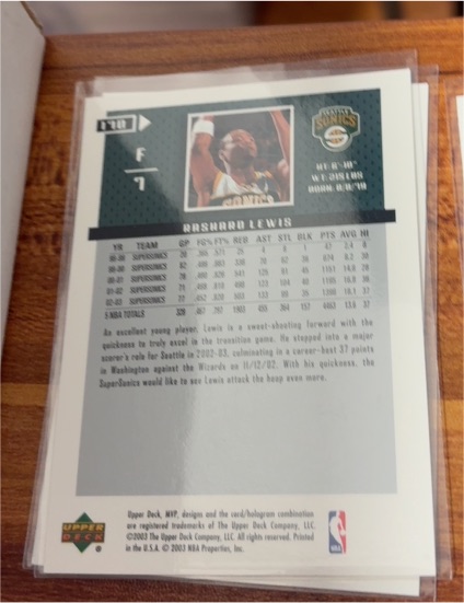 2003 Upper Deck #170 Rashard Lewis — front