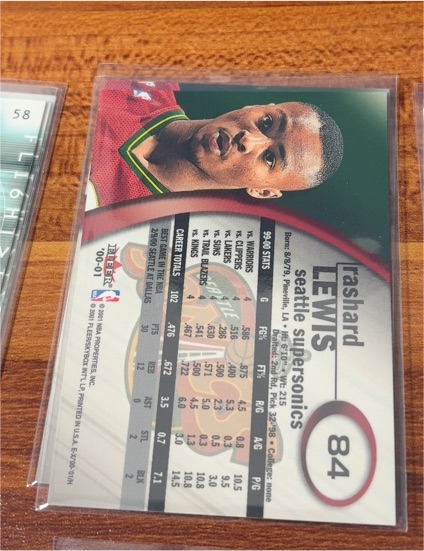2000-01 Fleer Game Time #84 Rashard Lewis — front