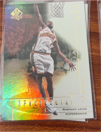 2000-01 SP Authentic Spectacular #SP5 Rashard Lewis — front