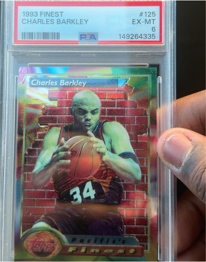 1993 Topps Finest #125 Charles Barkley — front