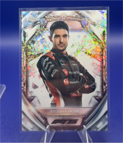 2025 Topps Chrome Formula 1 Diamond 75th Anniversary #D75-13 Esteban Ocon — front