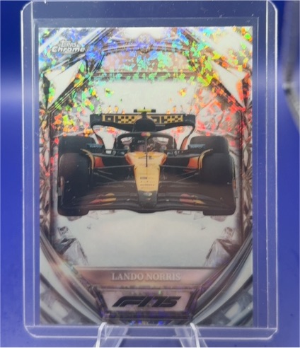 2025 Topps Chrome Formula 1 Diamond 75th Anniversary #D75-25 Lando Norris — front